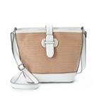 Mondani Lara Woven Bucket Bag, Women's, White