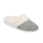 Women's Dearfoams Sweater Knit Scuff Slippers, Size: Medium, Grey Other