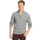 Big & Tall Izod Classic-fit Marled Quarter-zip Sweater, Men's, Size: 2xb, Light Grey