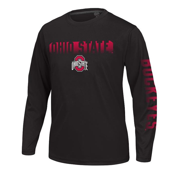 Boys 4-7 Ohio State Buckeyes Callout Long-sleeve Tee, Boy's, Size: 5, Black