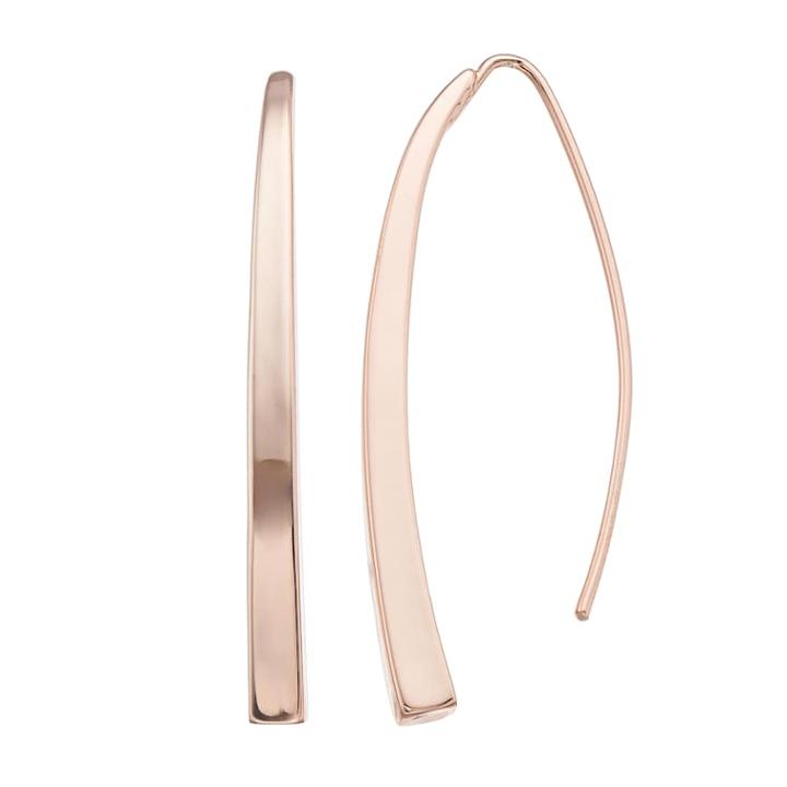 Simply Vera Vera Wang Rose Gold Tone Threader Earrings, Women's, Pink