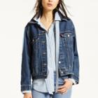 Women's Levi's&reg; Boyfriend Denim Jacket, Size: Large, Dark Blue