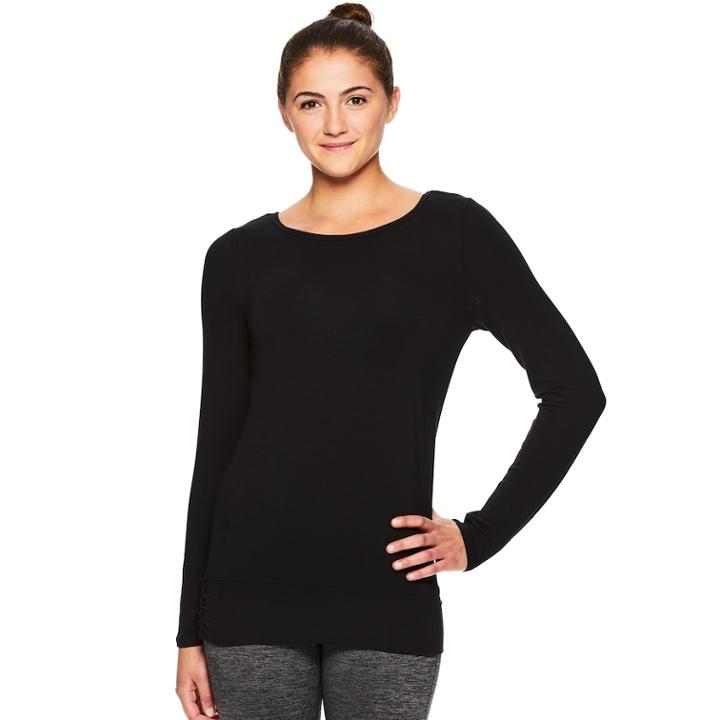 Women's Gaiam Adore Strappy Back Yoga Top, Size: Small, Oxford