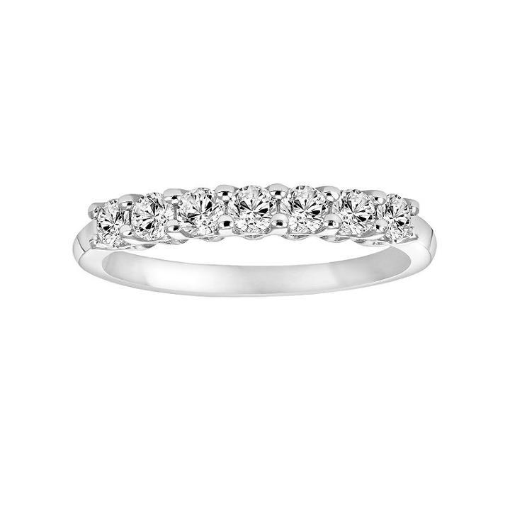 Simply Vera Vera Wang 14k White Gold 1/3 Carat T.w. Diamond Wedding Band, Women's, Size: 7
