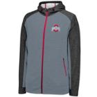 Men's Ohio State Buckeyes Rally Colorblock Fleece Hoodie, Size: Large, Grey (charcoal)