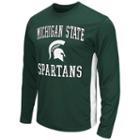 Men's Campus Heritage Michigan State Spartans Ghost Long-sleeve Tee, Size: Medium, Dark Green