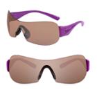 Women's Nike Vomero Semirimless Shield Sunglasses, Drk Purple