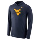 Men's Nike West Virginia Mountaineers Dri-fit Hooded Tee, Size: Xl, Blue (navy)
