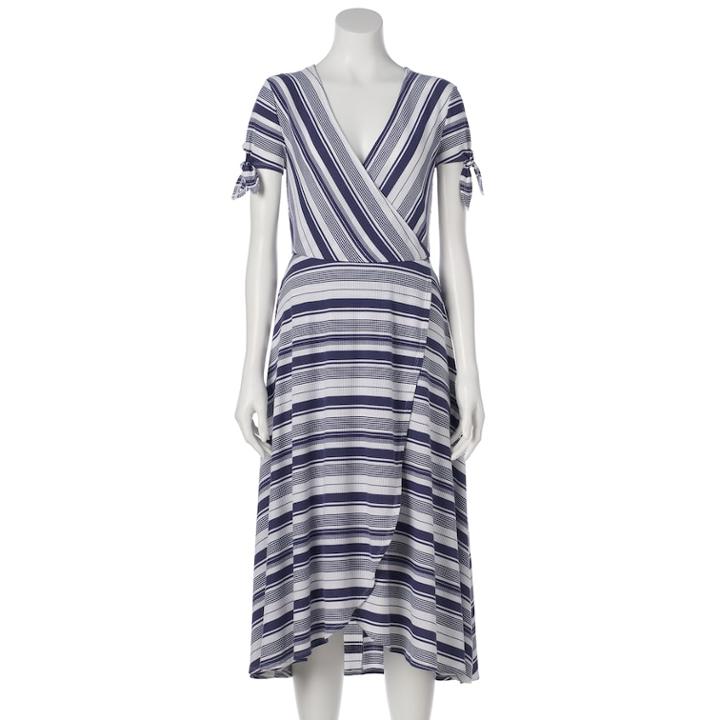 Women's Lc Lauren Conrad Faux-wrap Midi Dress, Size: Xs, White