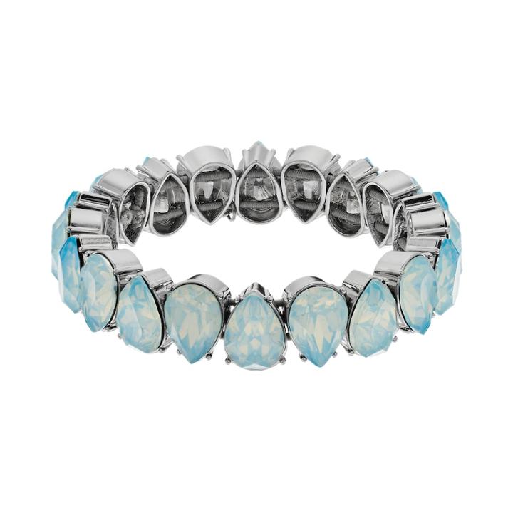 Simply Vera Vera Wang Simulated Opal Stretch Bracelet, Women's, Blue