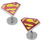 Dc Comics Textured Superman Shield Cuff Links, Men's, Red