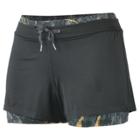 Women's Realtree Rise 2-in-1 Compression Shorts, Size: Small, Black