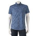 Men's Urban Pipeline&reg; Maxflex Print Button-down Shirt, Size: Small, Blue