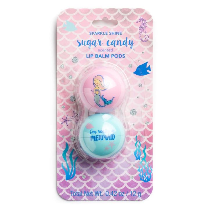 Simple Pleasures Mermaid Lip Balm Duo, Blue (teal)
