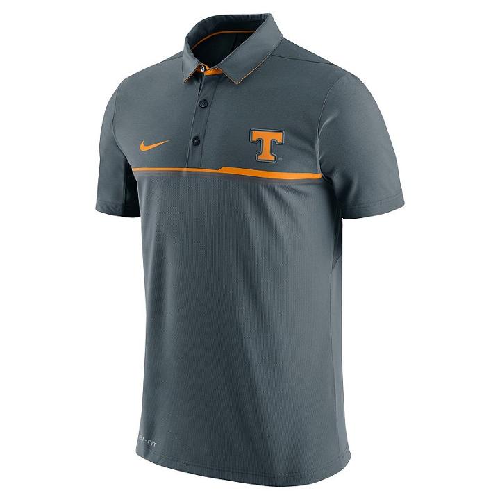 Men's Nike Tennessee Volunteers Elite Coaches Dri-fit Performance Polo, Size: Small, Ovrfl Oth