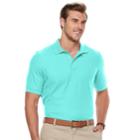 Big & Tall Croft & Barrow&reg; Classic-fit Easy-care Performance Pique Polo, Men's, Size: Xxl Tall, Turquoise/blue (turq/aqua)