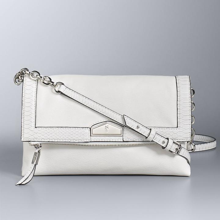 Simply Vera Vera Wang Palvee Crossbody Bag, Women's, Natural