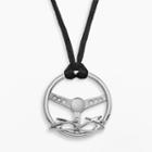 Insignia Collection Nascar Jimmie Johnson Sterling Silver Steering Wheel Pendant, Women's, Size: 20, Grey
