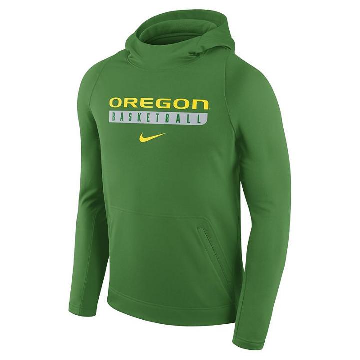 Men's Nike Oregon Ducks Basketball Fleece Hoodie, Size: Large, Green