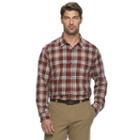 Men's Columbia Hardy Ridge Classic-fit Plaid Button-down Shirt, Size: Medium, Lt Orange
