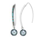 Simply Vera Vera Wang Pave Nickel Free Threader Earrings, Women's, Grey Other