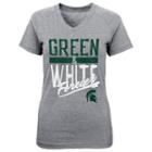 Girls 7-16 Michigan State Spartans Palladium Tee, Size: M(10-12), Grey