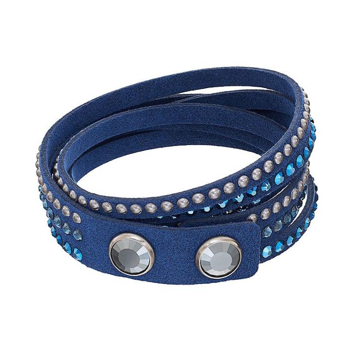 Simply Vera Vera Wang Wrap Bracelet With Swarovski Crystals, Women's, Blue