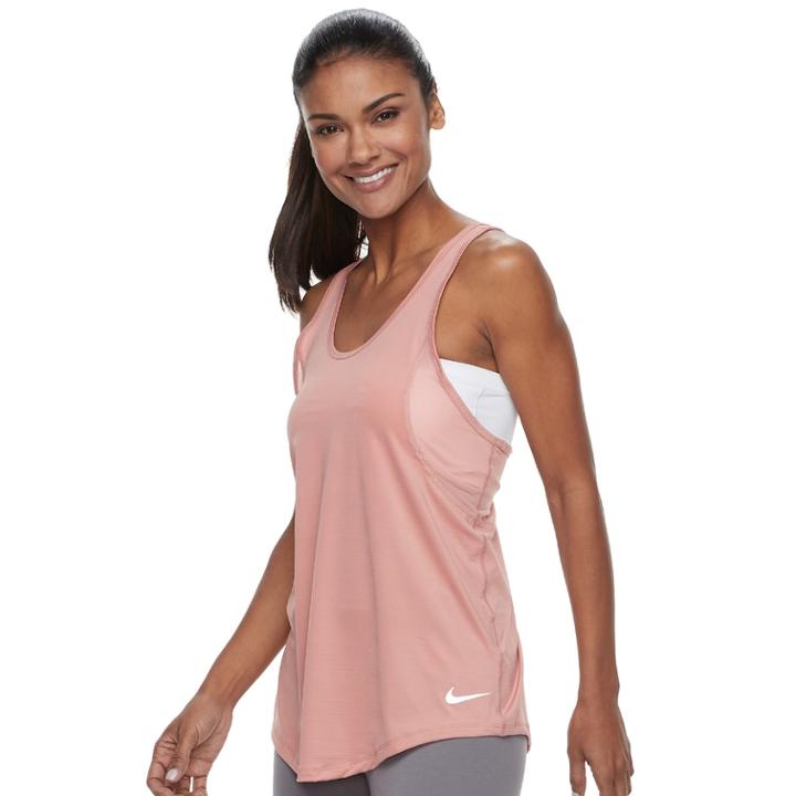 Women's Nike 10k Running Tank, Size: Xs, Light Pink