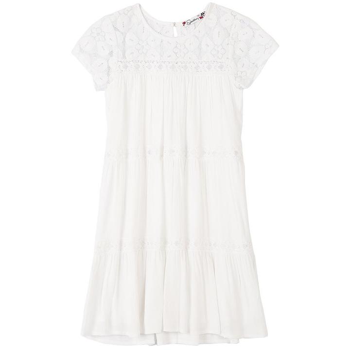 Girls 7-16 Speechless Cap Sleeve Lace Dress, Girl's, Size: 14, White