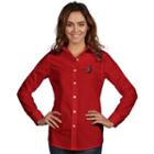 Women's Antigua Portland Trail Blazers Dynasty Button-down Shirt, Size: Medium, Dark Red