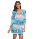 Women's Portocruz Ombre Burnout Cover-up, Size: Xxl, Med Blue