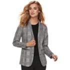 Women's Apt. 9&reg; Boyfriend Blazer, Size: Large, Black