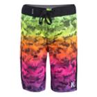 Boys 4-7 Hurley Micro Camo Abstract Board Shorts, Size: 4, Multi