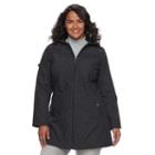 Plus Size Weathercast Hooded Soft Shell Jacket, Women's, Size: 1xl, Grey