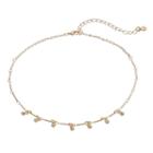 Lc Lauren Conrad Shaky Bead Choker Necklace, Women's, Gold