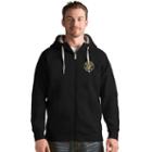 Men's Antigua Columbus Crew Victory Full-zip Hoodie, Size: Medium, Black