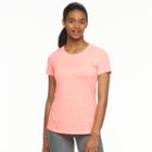 Women's Tek Gear&reg; Performance Base Layer Tee, Size: Small, Lt Orange