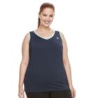 Plus Size Fila Sport&reg; Core Essential Workout Tank, Women's, Size: 2xl, Blue (navy)