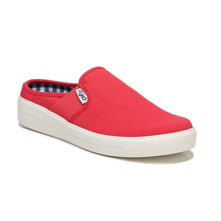 Ryka Valerie Women's Mules, Size: 9 Wide, Red