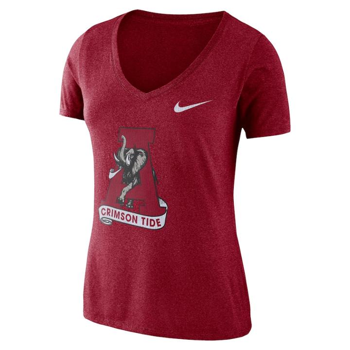 Women's Nike Alabama Crimson Tide Vault Tee, Size: Large, Red