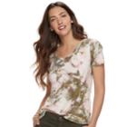 Women's Sonoma Goods For Life&trade; Essential V-neck Tee, Size: Medium, Green