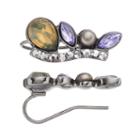 Simply Vera Vera Wang Stone Cluster Nickel Free Climber Earrings, Women's, Brt Purple