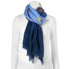 Love This Life Ombre Logo Oblong Scarf, Women's, Blue (navy)