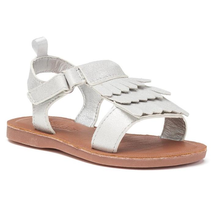 Oshkosh B'gosh&reg; Maven Toddler Girls' Sandals, Girl's, Size: 11, Silver