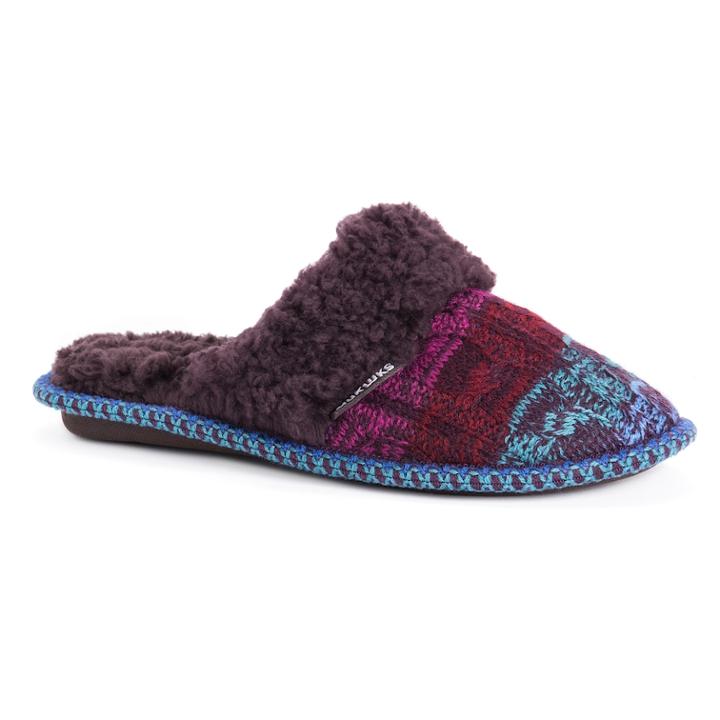 Women's Muk Luks Payton Scuff Slippers, Size: Large, Multicolor