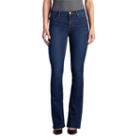 Petite Women's Rock & Republic&reg; Kasandra Embossed Bootcut Jeans, Size: 0p Short, Dark Blue