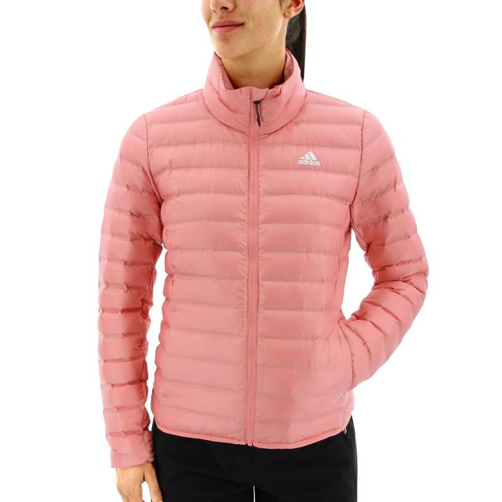 Women's Adidas Outdoor Varilite Solid Down-fill Puffer Jacket, Size: Xs, Med Pink
