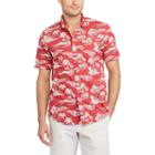 Men's Chaps Classic-fit Tropical Button-down Shirt, Size: Medium, Red