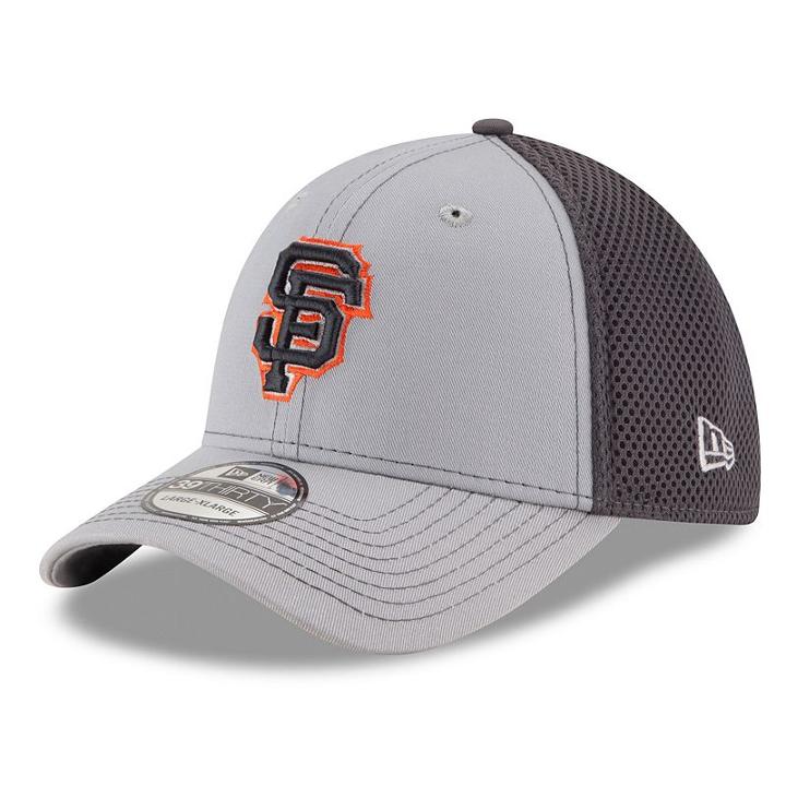 Adult New Era San Francisco Giants 39thirty Grayed Out Neo 2 Flex-fit Cap, Size: S/m, Med Grey