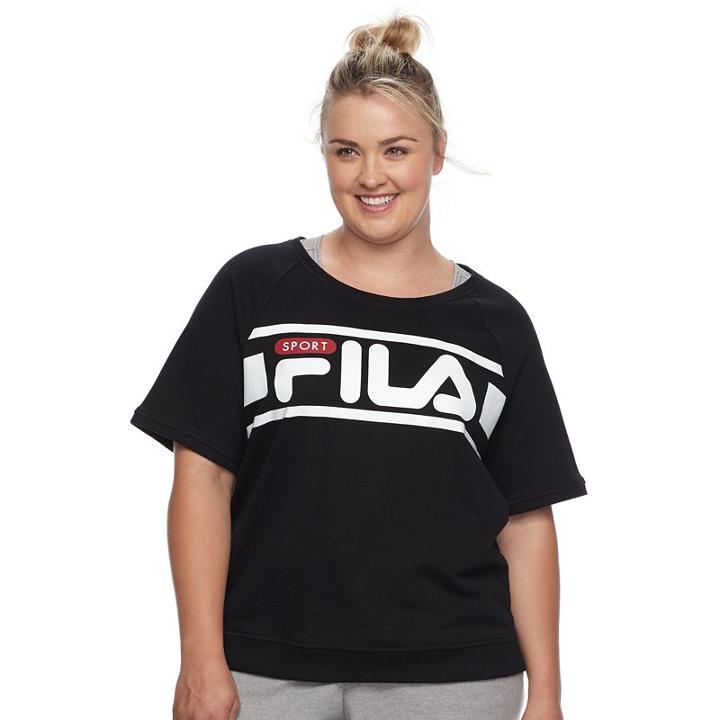 Plus Size Fila Sport&reg; Logo Sweatshirt, Women's, Size: 2xl, Oxford